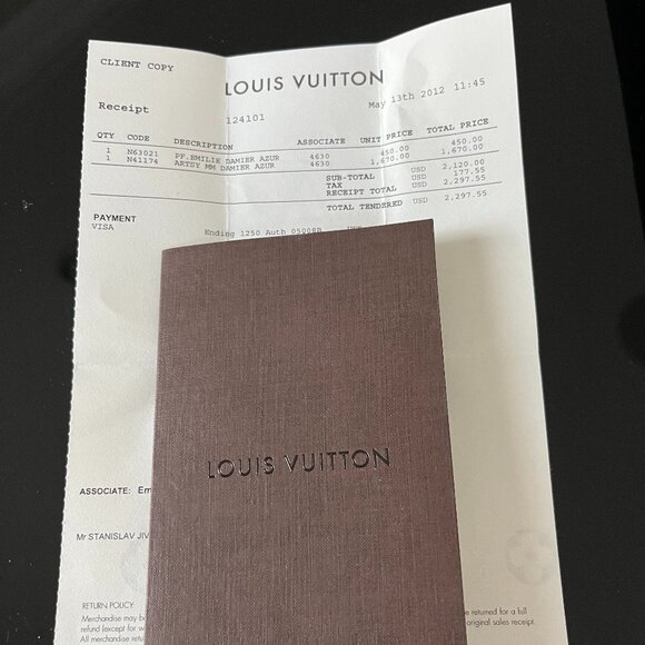 Louis Vitton The Emilie wallet in Damier Azur canvas - Picture 12 of 14